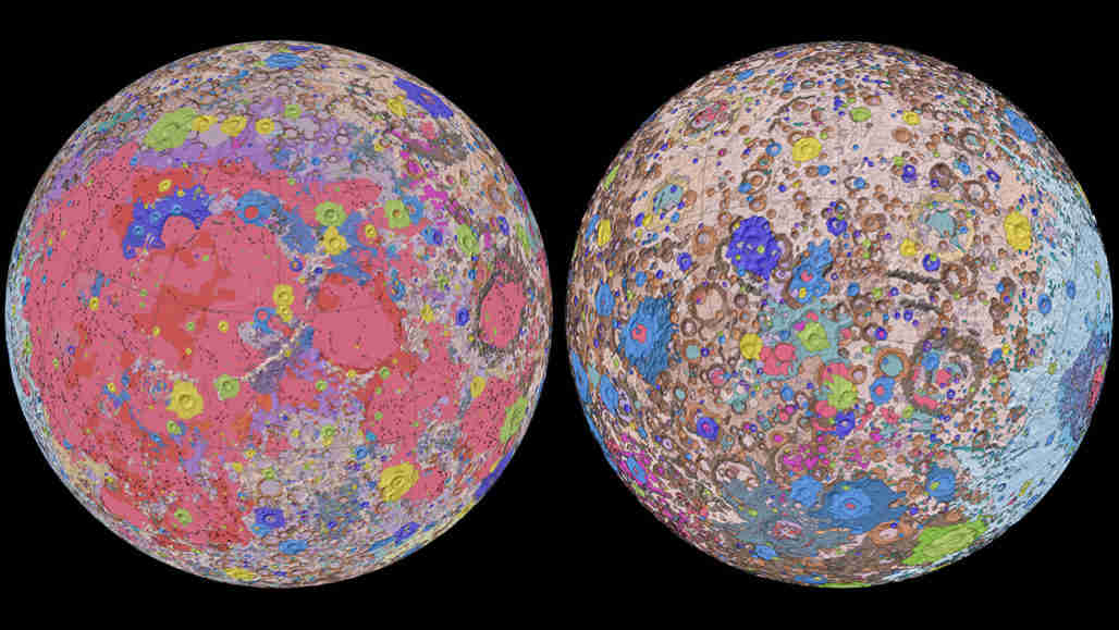 这是月亮地质的最全面地图
