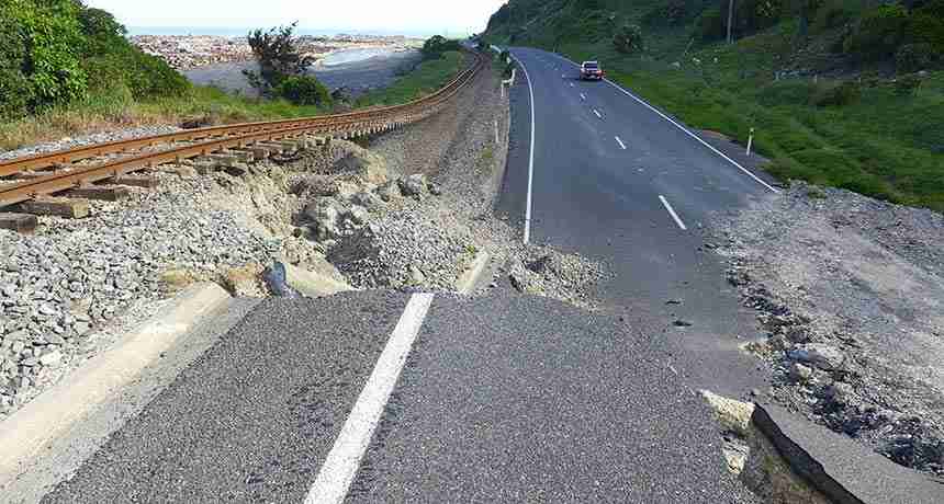致命的新西兰地震跳过缺失