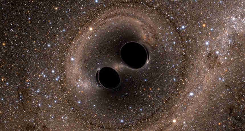 来自黑洞的重力波验证了爱因斯坦的预测