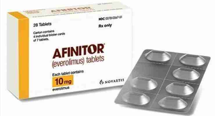 FDA批准诺华的Afinitor