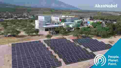 阿克苏诺贝尔在墨西哥和西班牙的生产基地安装了太阳能发电场