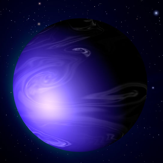 哈勃显示出Exoplanet HD 189733B的实际可见光颜色