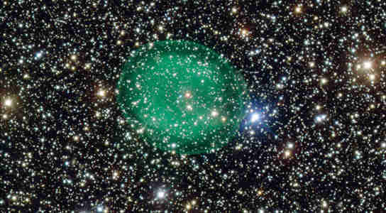 ESO查看发光行星状星云IC 1295