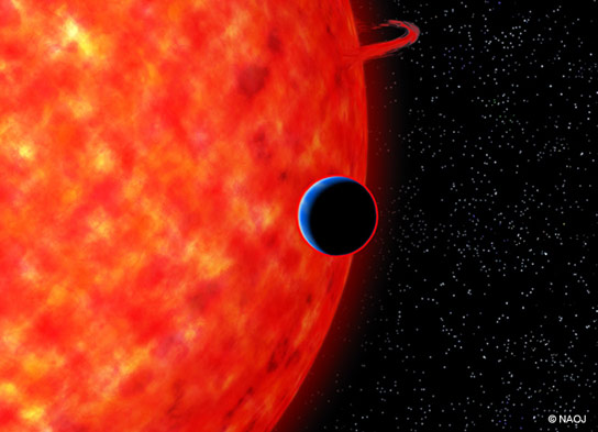 科学家观察超地球Exoplanet GJ3470B的气氛