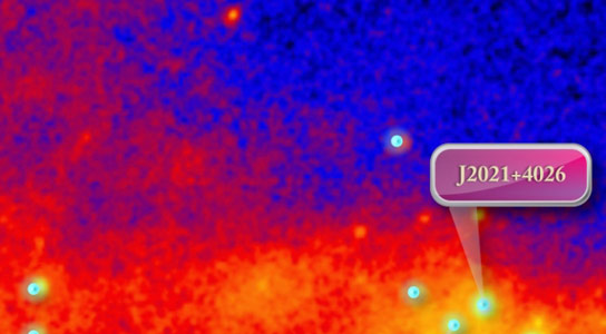 天体物理学家发现一个脉冲星，其催化在它发出的伽马射线辐射量