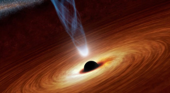 三个紧密轨道的超大自主黑洞可以帮助寻找引力波