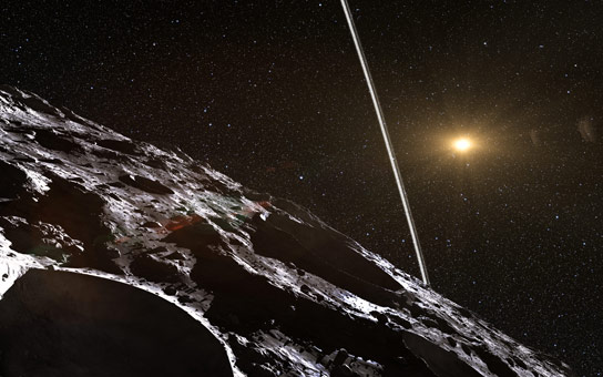 惊喜的发现揭示了一件薄戒指包围的小行星夏令