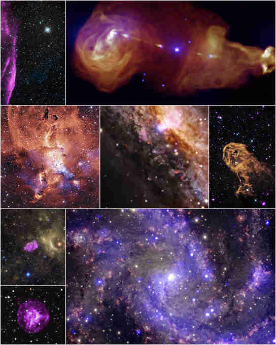 钱德拉X射线天文台发布八幅从未见过的图像