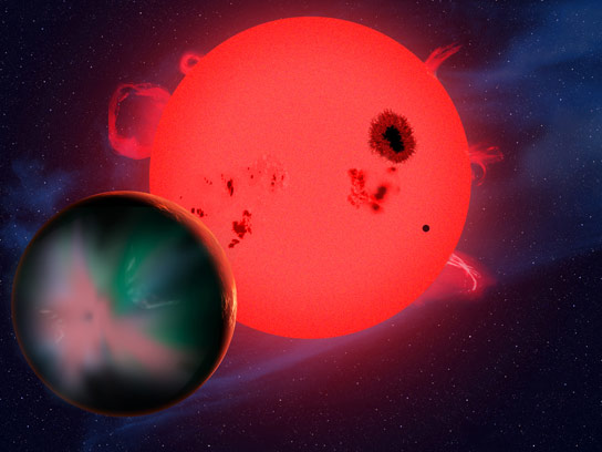 新研究表明严酷的太空天气可能会毁灭红矮星的潜在生命