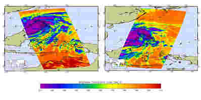 美国宇航局卫星查看超级台风海燕
