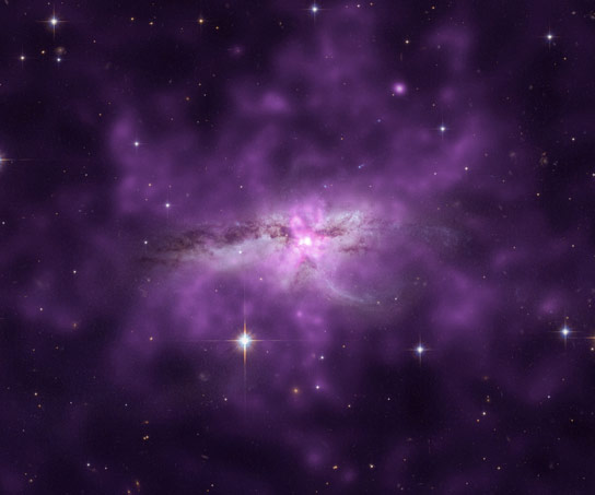 Chandra在碰撞星系中揭示了冲击加热的气体