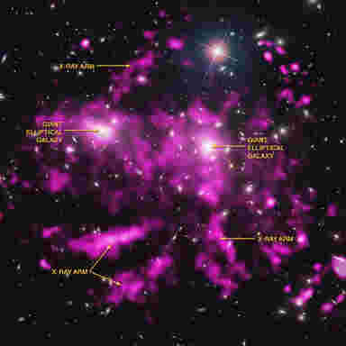 天文学家在昏迷的星系集群中发现热天然气的巨大武器