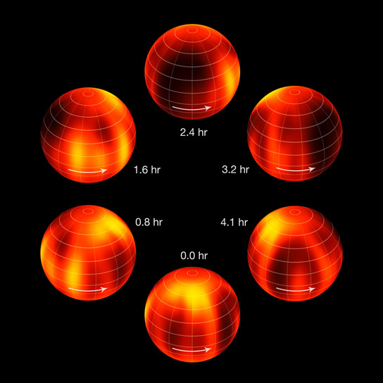ESO的VLT图表第一个棕色矮人表面的天气映射