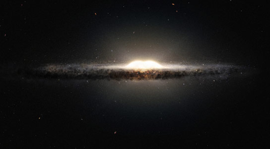 计算机模拟显示银河中心的恒星如何移动