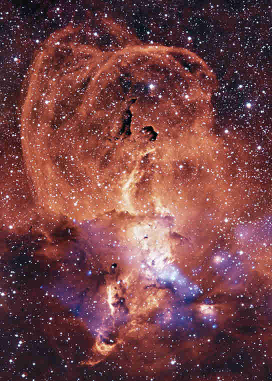 钱德拉（Chandra）观看银河系中的发光气体，NGC 3576