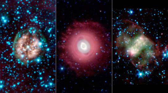 美国宇航局的Spitzer Space Telescope意见垂死的星星