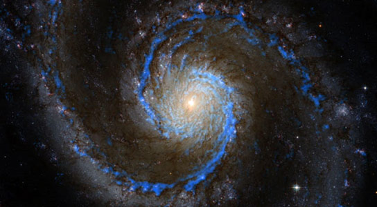 漩涡星系改变天文学家对巨型分子云的理解