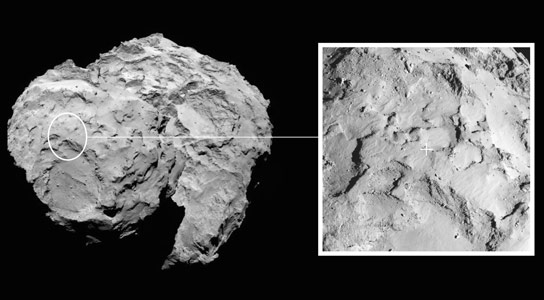 天文学家为Rosetta的兰德选择主要着陆点
