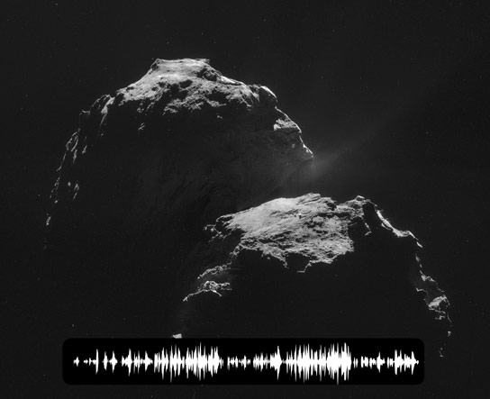 Rosetta Spacecraft从Comet 67P挑选了一个神秘的“歌曲”