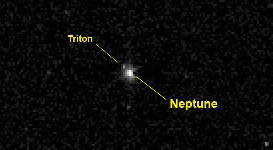 冥王界的新视野得到了海王星和氚核的遥远