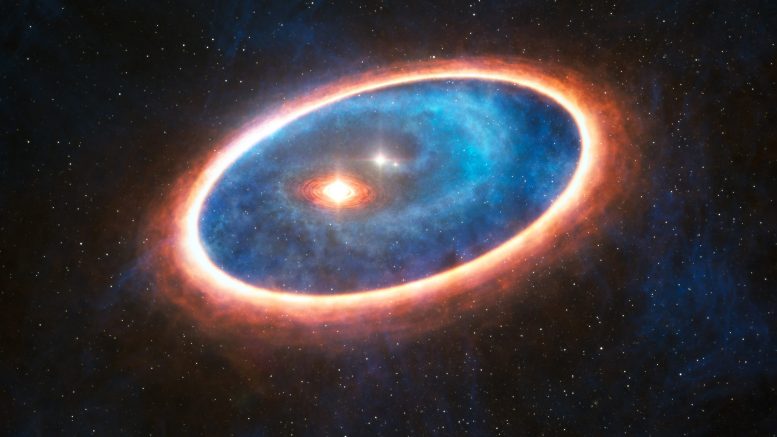 Alma在二元星系中揭示了形成的行星成立生命线GG Tau-a