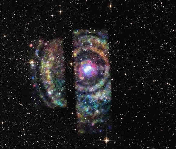 NASA的Chandra捕获了X射线光呼应的最大和最亮的戒指