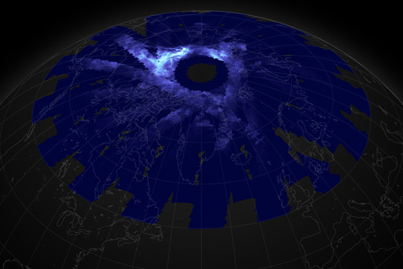 NASA的AIM航天器观测到夜光云