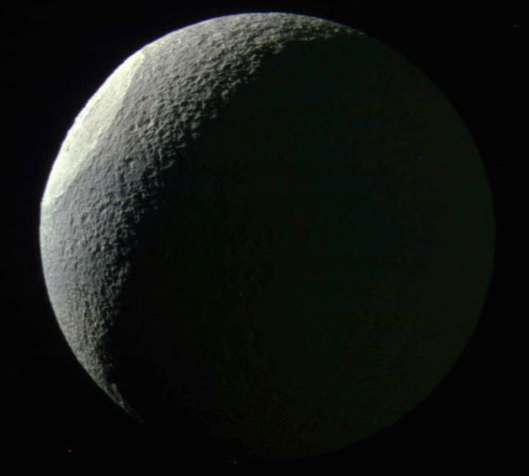 美国国家航空航天局的卡西尼景色意见土星的月亮特质