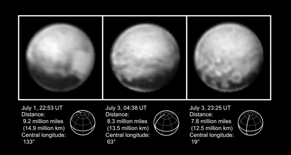 矮星冥王星的最新新的视野图像