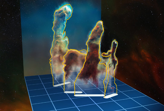 ESO揭示了3D中创造的支柱
