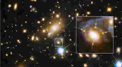 哈勃第一次看到高倍超新星的多个图像