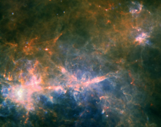 新的Herschel图片揭示了如何在我们的银河系中分发
