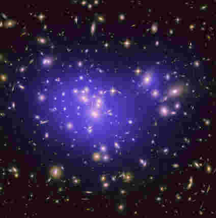 天文学家使用Galaxy集群来揭示新的暗物质洞察力