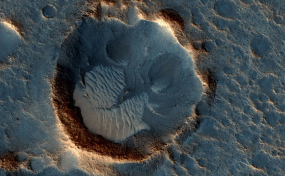 来自火星轨道的新图像显示小说电影火星着陆的网站