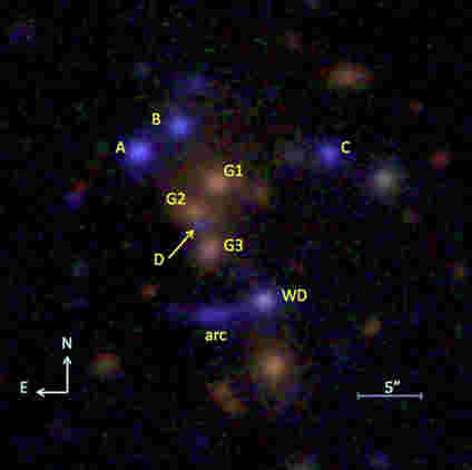 天文学家检测类星体爆发事件之间的时间延迟