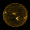 太阳能动力学天文台捕获中级耀斑的图像