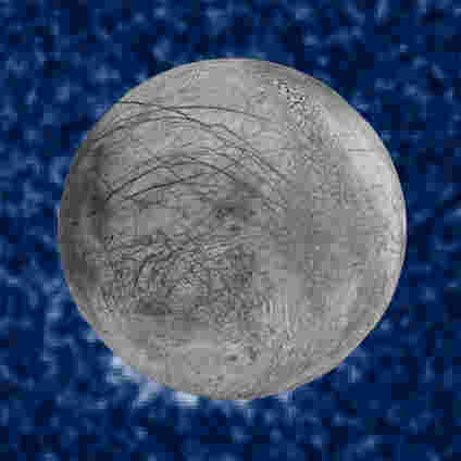 Hubble点可能的水羽毛在欧罗巴上