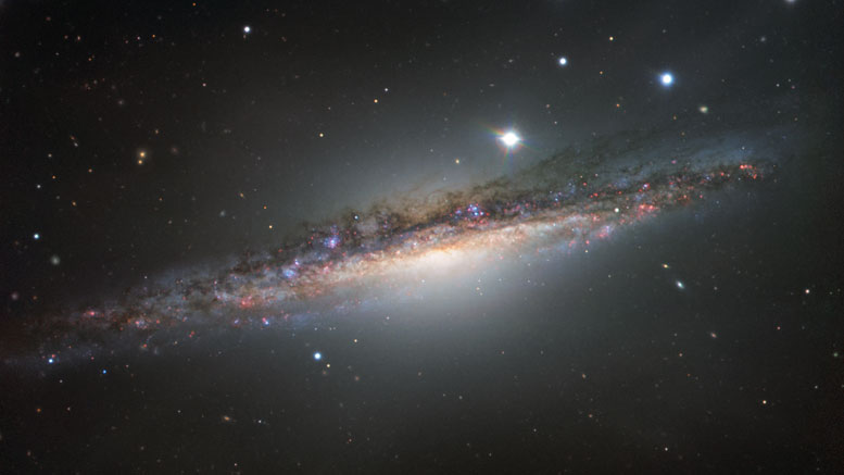 边缘的星系 -  ESO视图NGC 1055
