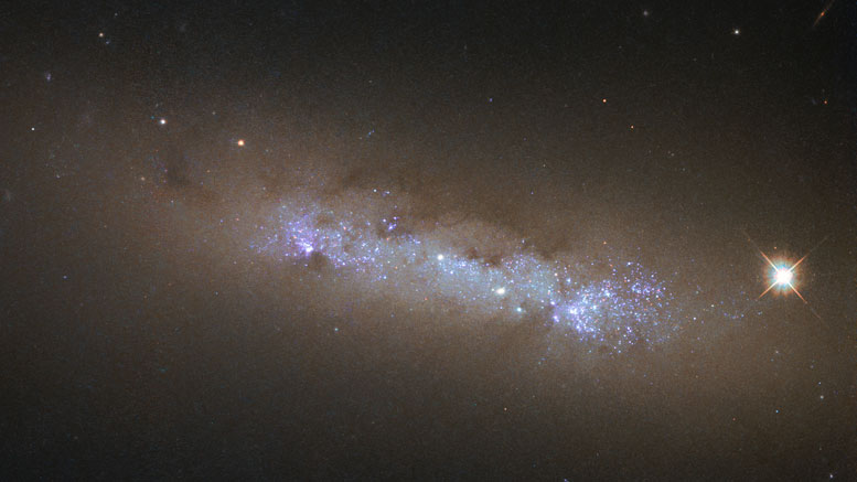 本周的哈勃望远镜图像 - 螺旋星系NGC 4248