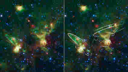 Spitzer Telescope意见'企业'星云