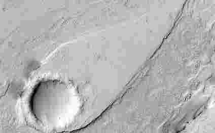 火星侦察轨道运动员在火星留下韦利斯的精简形式