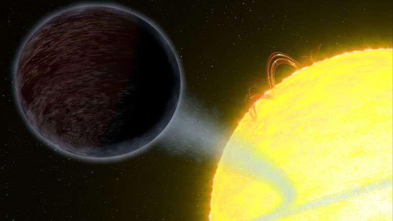 哈勃望远镜观察起泡的黑色行星WASP-12b
