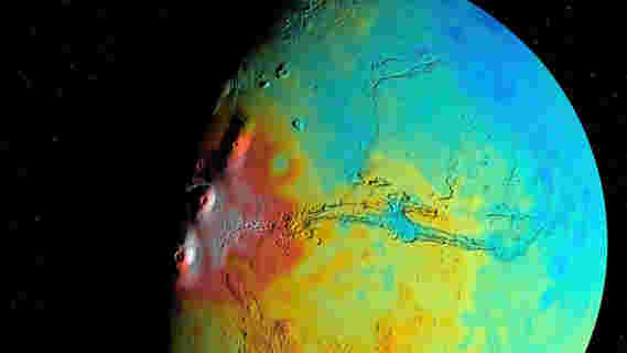 MARS的新重力图表明这个星球有一个多孔地壳