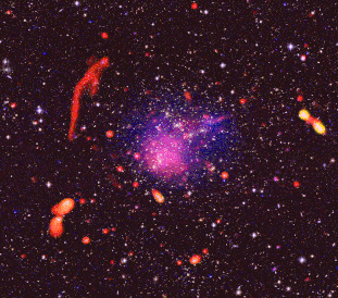 VLA和Chandra揭示了Galaxy集群碰撞的令人震惊的结果