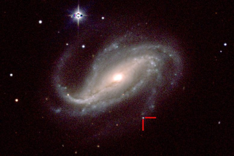 业余天文学家在超新星诞生时捕捉到罕见的光线