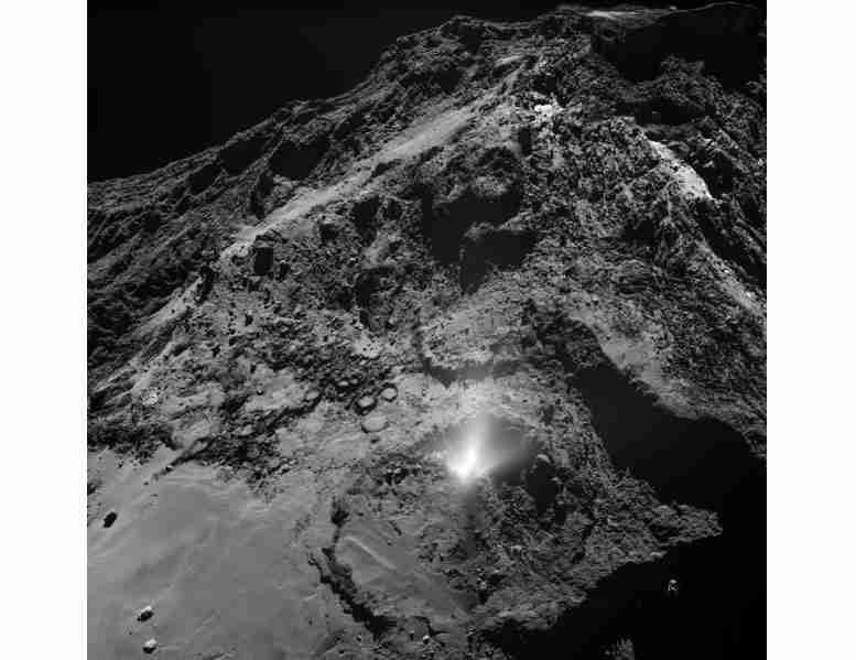 罗塞塔号航天器在67P彗星上记录了尘埃喷射的爆发