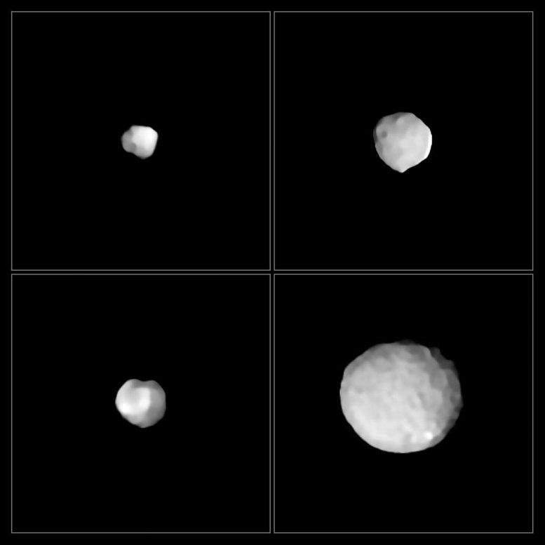 SPHERE仪器查看小行星29的Amphitrite，324的Bamberga，2的Pallas和89的Julia
