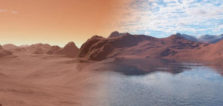 新的研究显示火星并不像似乎一样干燥