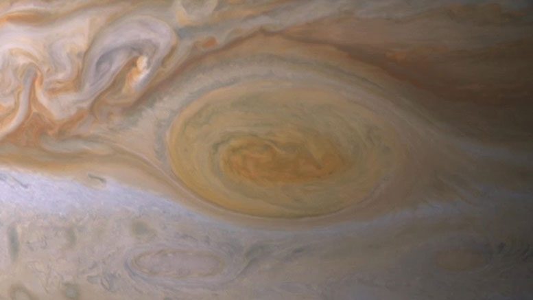 科学家们揭示了木星的伟大红点，因为它缩小了更高