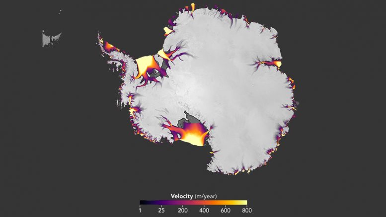 新的NASA学习将南极冰损入更尖锐的焦点